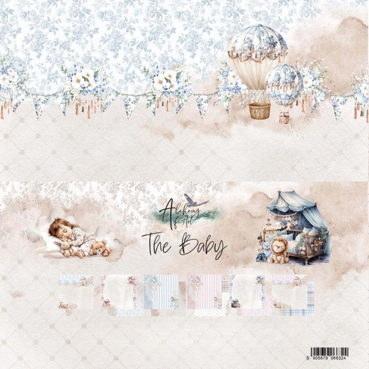 Art of Alchemy “Baby” Paper Collection Set | 12x12 | 6 Sheets | Double-Sided Paper + Bonus Cover Design